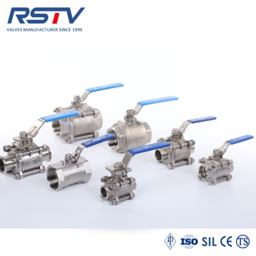 Válvula de bola roscada DIN M3 PN63 2PC