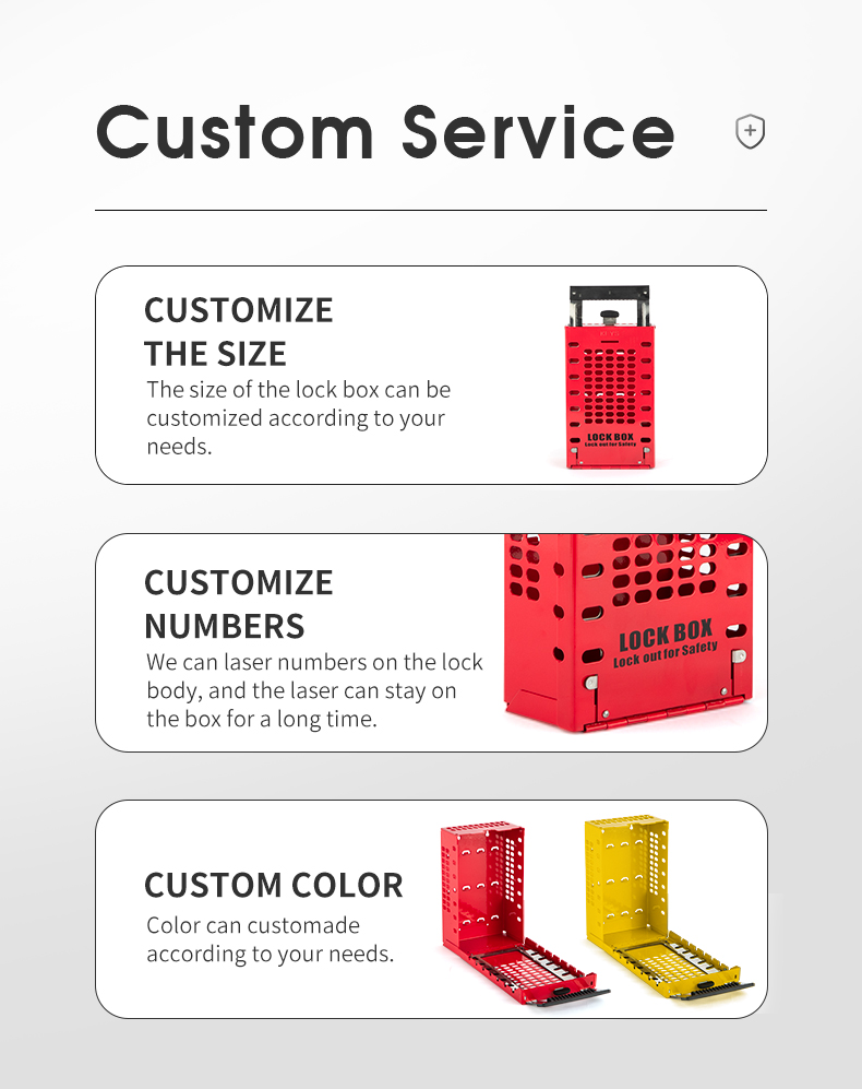 Portable Wall-mountable Steel Safety Group Lockout Tagout Kit Box, High ...