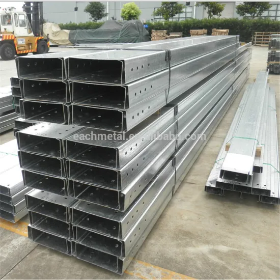 Manufactory long pattern steel c type channel steel purlin