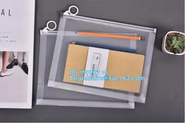 PVC slider ziplock bag for stationery, file,school kids, stationery packaging zipper bag with slider, PVC plastic Hanger bag wit