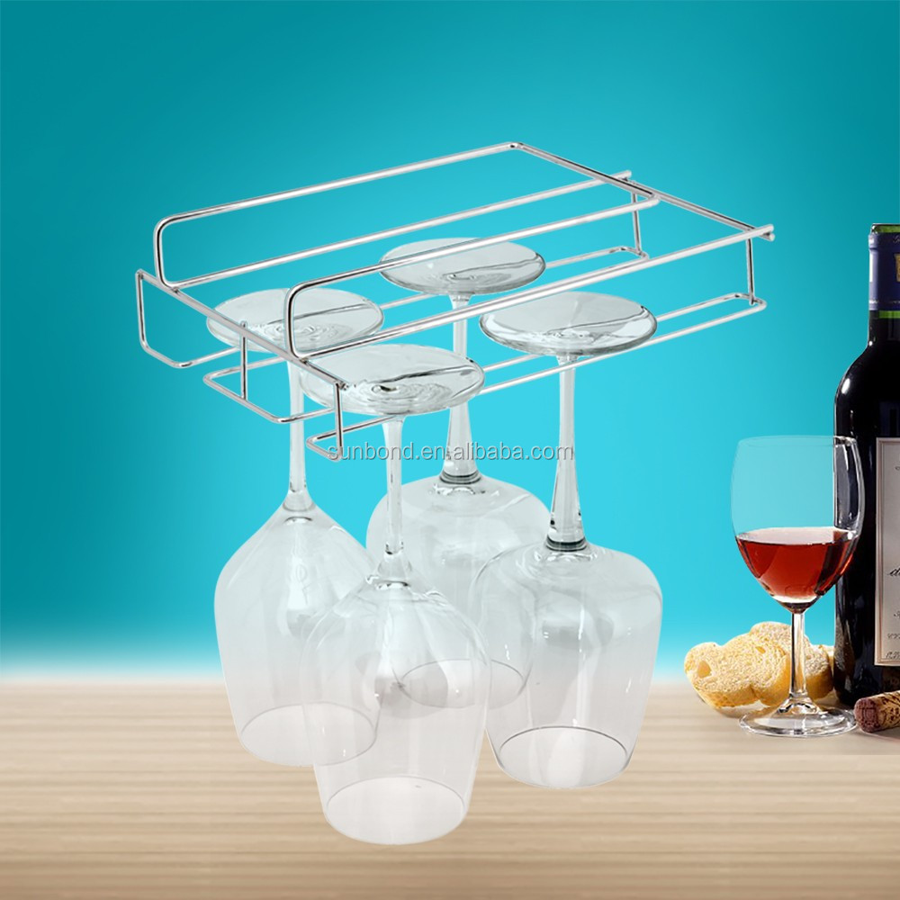 Under hyllan Red Wine Glass Hanger Holder, Hanging Storage Glass Rack