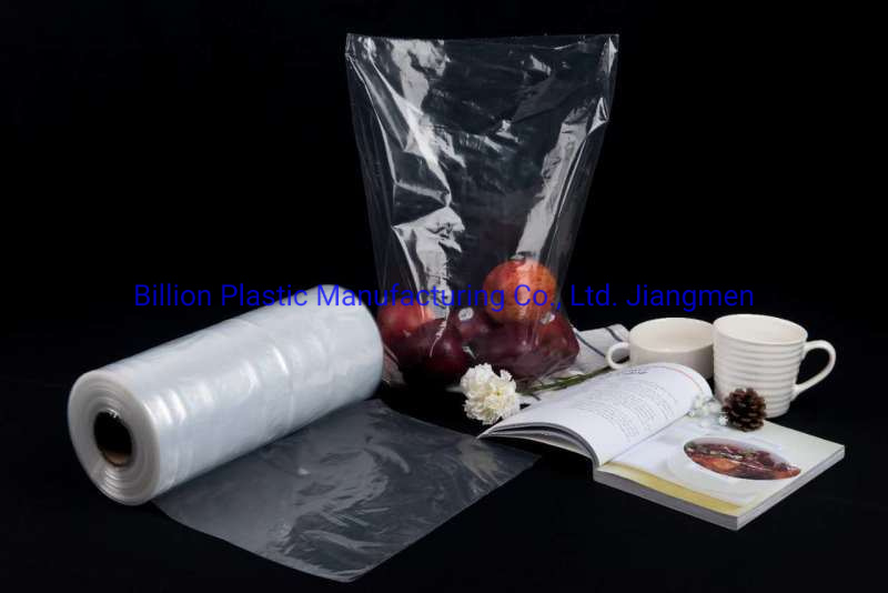 Flat Bag Packaging Bag Supermarket Roll Bag Vegetables Fruits Plastic Bag