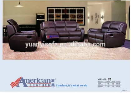 YR1078 Home furniture sofa Recliner sofa with headrest functional
