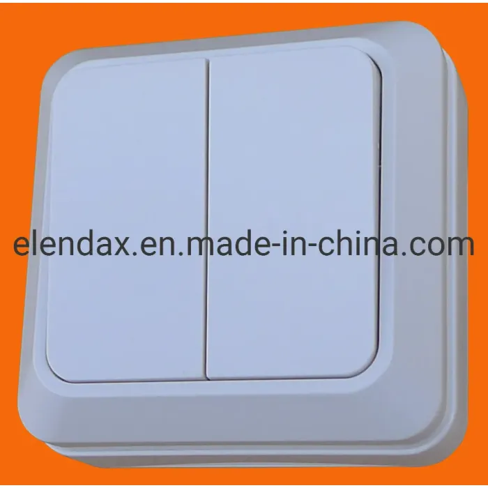 Sakelar Dinding Dua Gang Standar Eropa S1102