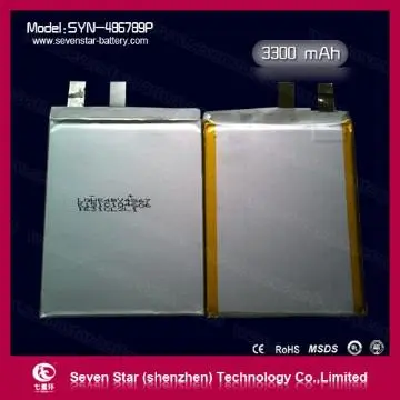 3.7V  Lithium Polymer Battery 3300mAh