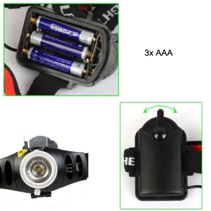 3xAAA Mini Focus Q5 adjustable lightness Headlamp
