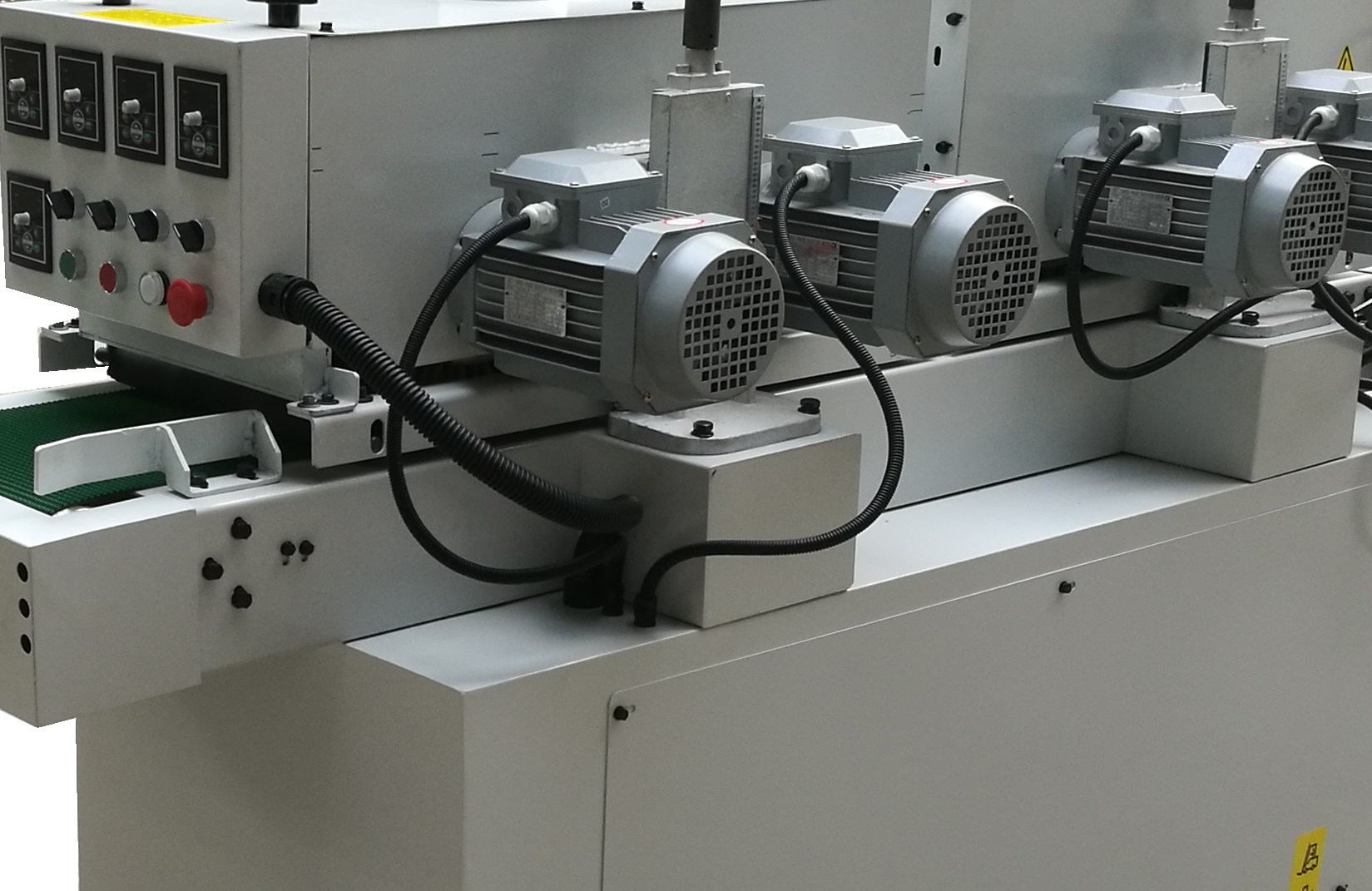 Narrow-material brush sanding machine