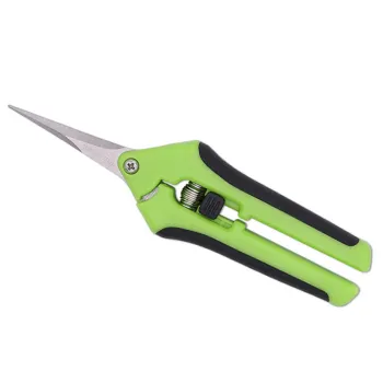 Wholesale Stainless Steel Cutting Scissors with Green Flower Design and PP TPR Handle