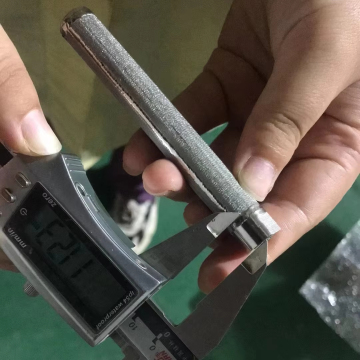 150 mm lengte 10um gesinterd filter roestvrij staal 316 metalen luchtfilterzeef