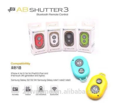Bluetooth Shutter Release---Mini Bluetooth Self-Timer for iphone,ipad,ipod,Samsung s3/s4/s5/note2/note3,HTC,android phone