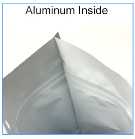 aluminium foil bag stand up