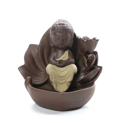 Purple Sand Home Zen Buddha Incense Burner