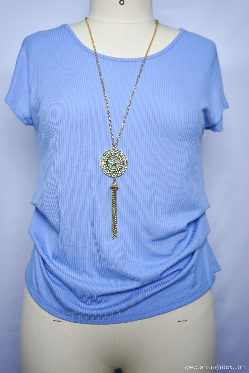 knit top with chain for women