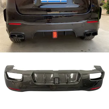High-Quality Carbon Fiber Rear Diffuser Spoiler Bumper Trims for W167 2020 GLE450 GLE350