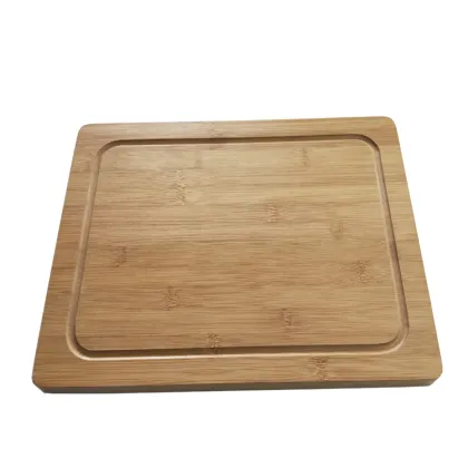 Bamboo Chopping Board - Thick Rectangular Kitchen Cutting Board