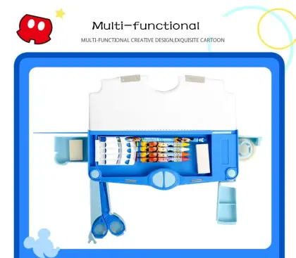 Cartoon Pencil Bag & Plastic Pencil Box