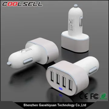 Portable charger DC12-24V car mobile wireless charger for car Universal 4 port usb 12v car charger