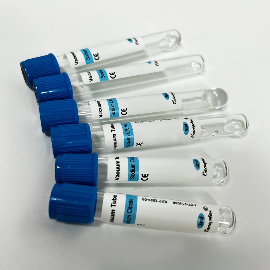 Consumíveis médicos Blue Cap Vacuum Blood Collection Tubes