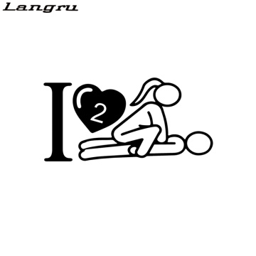 Langru I Love To Have Sex Sexy Girl Guy Heart Car Truck Window Vinyl Decal Sticker Accessories Jdm