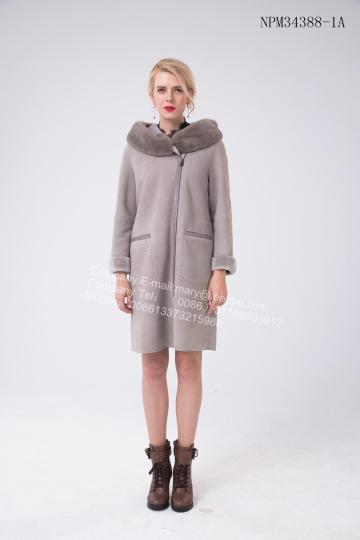 Lady Bias Zipper Australia Merino Shearling Coat