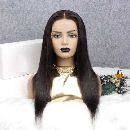 Full Cuticles Aligned 13x6 13x4 T Part Lace Frontal Human Hair Wigs Brazilian Virgin Remy Lace Front Wig HD Lace Frontal Wig