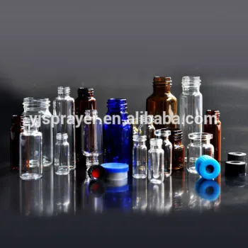 glass bottle with Rubber plug