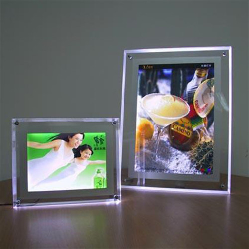 2017 slim led crystal light box