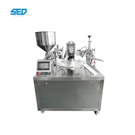 Semi-Automatic Plastic Tube Filling and Sealing Machine for Cosmetics
