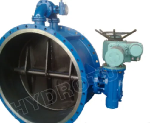 Dn 0.25 - 2.5 Mpa Electric/manual Flanged Butterfly Valve For Hydropower Station