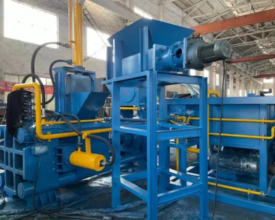 Horizontal Steel Copper Swarfs Chip Briquette Making Machine