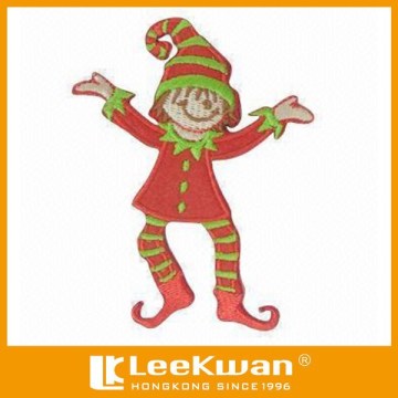Christmas Flash Joker Clown Kids Applique Badge For Kinds Clothing