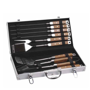 Set di strumenti per grill per soluzioni domestiche 9 pezzi