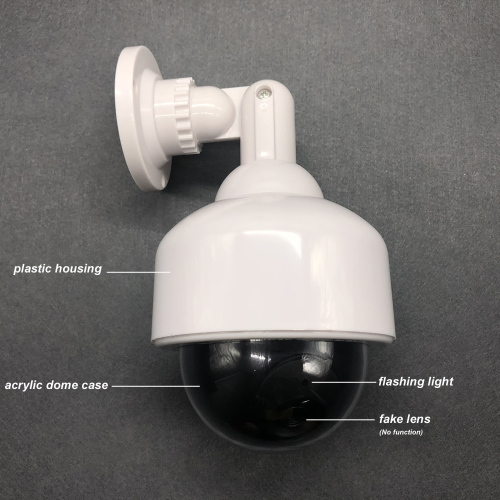 Ptz Speed Dome Case Fake Camera Battery Powered Flicker Blink Led
