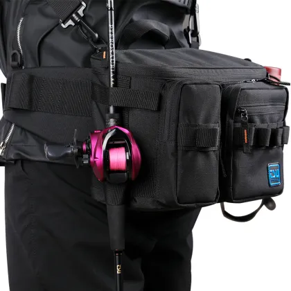 Waterproof High Capacity Diagonal Portable Lure Bag Fanny Pack for Outdoor Fishing Gear