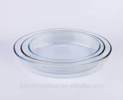 factory outlet borosilicate glass for microwave oven, oval glass baking dish/glass baking tray