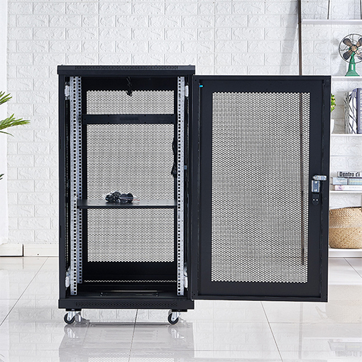 Black Network Cabinet Mesh Door