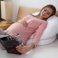 J Shaped Maternity Pillow with Zippered Cover