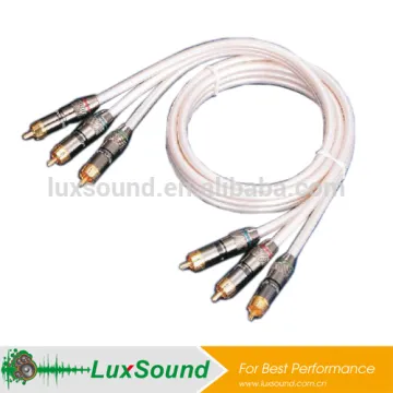 HIGH END AV cable,3 RCA male to 3 RCA male A/V cable, RBG cable