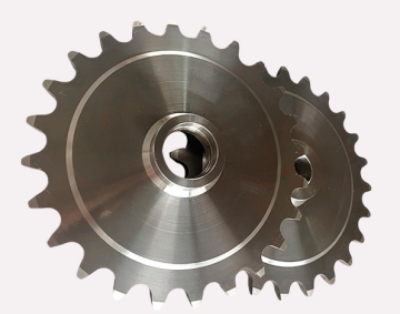 Stainless steel sprocket double-row gear transmission conveyor 4-pitch, 6-pitch, 8-pitch industrial conveyor double-pitch large