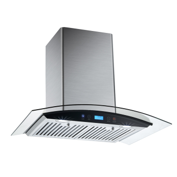 Wholesale Home Mounted Major Appliance Kitchen Wall Mounted Stainless Steel Tempered Glas Cooker Hood