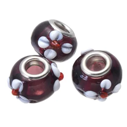 wholesale murano fashion flower bead egyptian bracelet