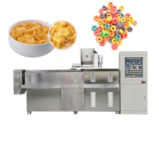 Automatic Roasting Fruit Loops & Cheerios Production Extruder Machine for Breakfast Cereals Plant Line