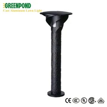 Black Die Cast Aluminum Garden Lawn Lamp