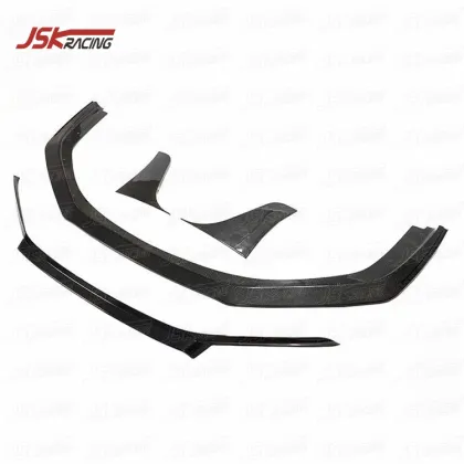 JSK-1 Style Carbon Fiber Front Lip Spoiler for 2015-2018 Porsche Carrera 911 991.2 Carrera GTS