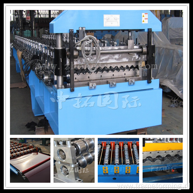 corrugated color coated metal roof panel making machine