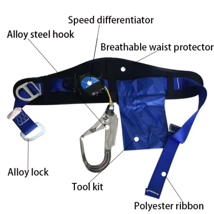 Portable Speed Difference Electrical Safety Belt for Outdoor Construction