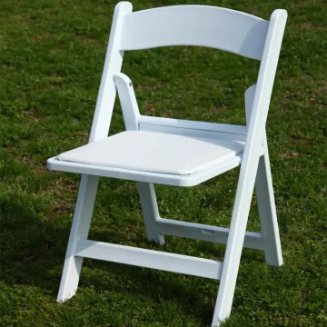 White Wooden Garden Set: Portable Folding Beach Chairs for Outdoor Weddings and Events