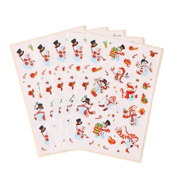 Hot Selling Cartoon Rectangle Reward Stickers for Christmas School Promotion Gifts