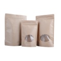 Kraft Paper Stand Up Pouch Bag with Window