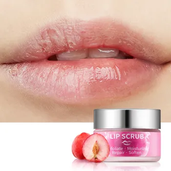 Private Label Organic Lip Scrubs - Remove Dead Skin Peach Lip Scrub Moisturizer